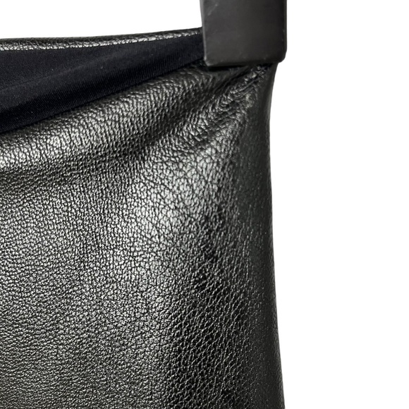 Commando Faux Leather Leggings Black Size Small Stretch Smoothing Waistband - Picture 5 of 6